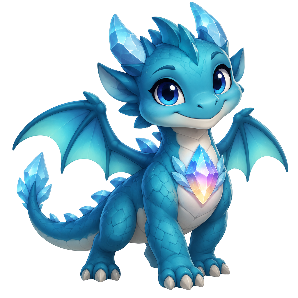 Ember, Courage Builder, holding the Heart Gem