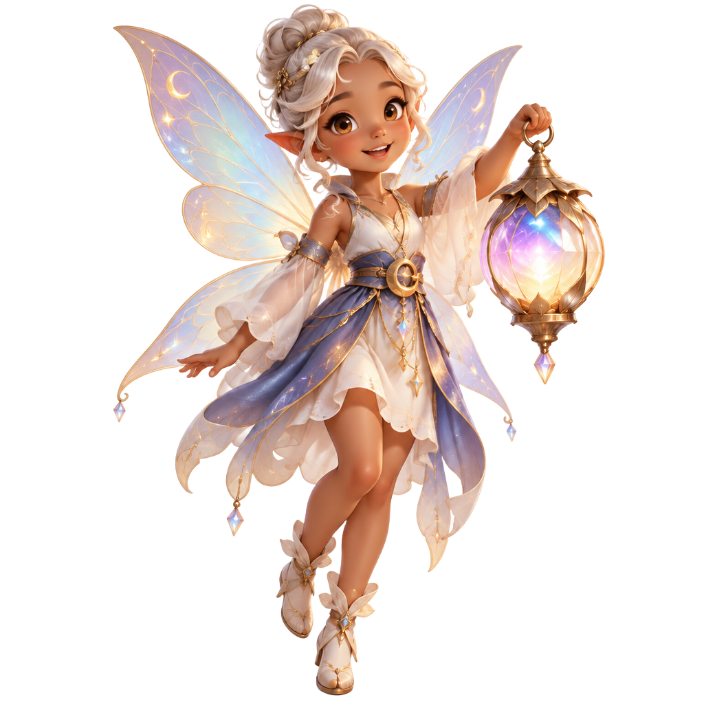 Lumi, Idea Spark, holding the Dream Lantern